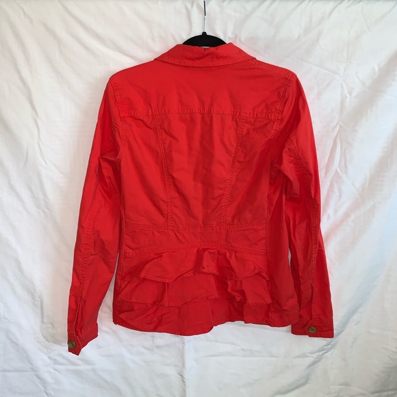 CAbi 727 Taylor Ruffle Jacket, Red, Size Small - Picture 3 of 7
